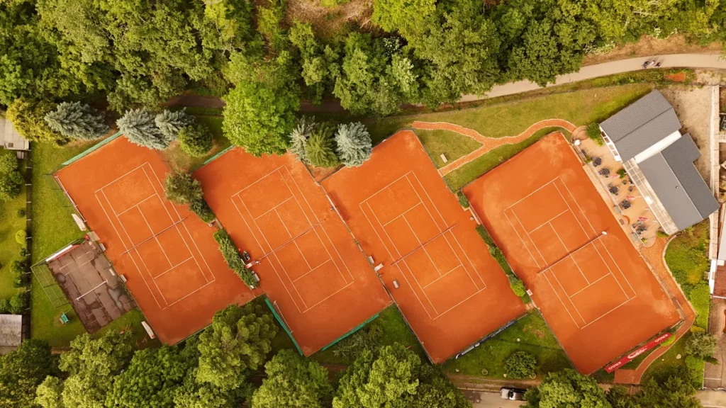 Tennisanlage von oben - Tennisclub Wernigerode e.V.
